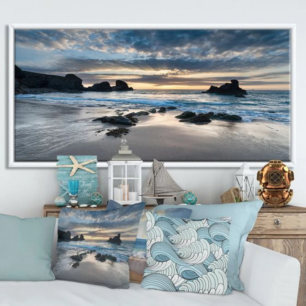 Beautiful Porthcothan Bay Canvas Wall Art