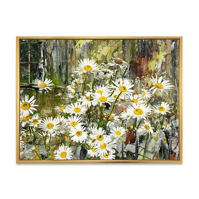 Daisies Flowers Under the Window  Wall Art