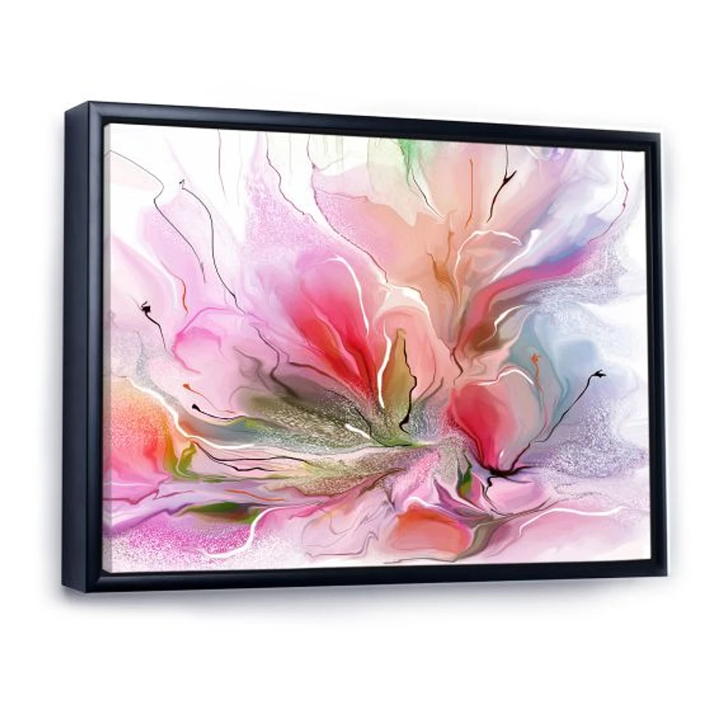 Lovely Painted Floral Design  Wall Art