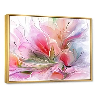 Lovely Painted Floral Design  Wall Art