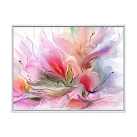 Lovely Painted Floral Design  Wall Art