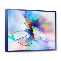 Abstract Creative Blue Flower Wall Art