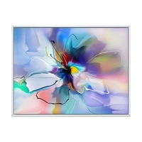 Abstract Creative Blue Flower Wall Art