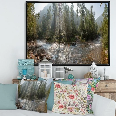 Mountain River Panorama  Wall Art