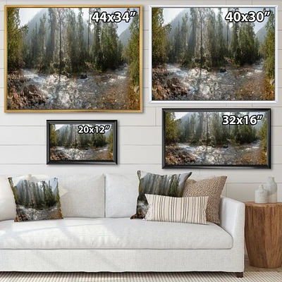 Toile « Mountain River Panorama »