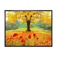 Toile « Beautiful Autumn Yellow Tree