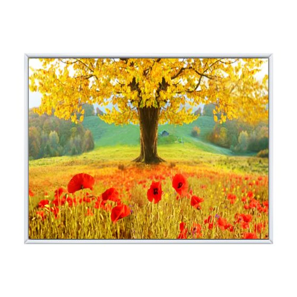 Beautiful Autumn Yellow Tree  Wall Art