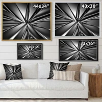 Futuristic Crystal Background  Canvas Art Print