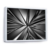 Futuristic Crystal Background  Canvas Art Print