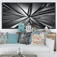 Futuristic Crystal Background  Canvas Art Print