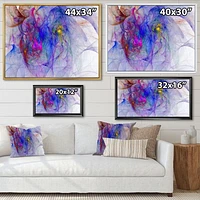 Blue Mystic Psychedelic Texture  Art on Canvas