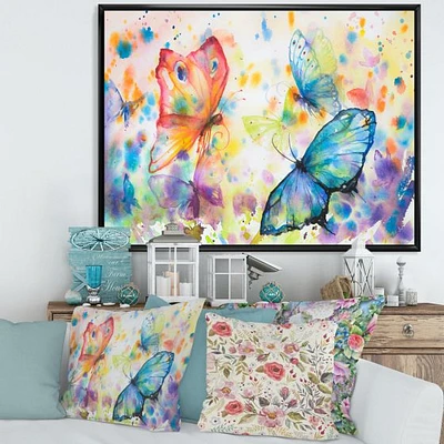 Toile « Colorful Butterflies »