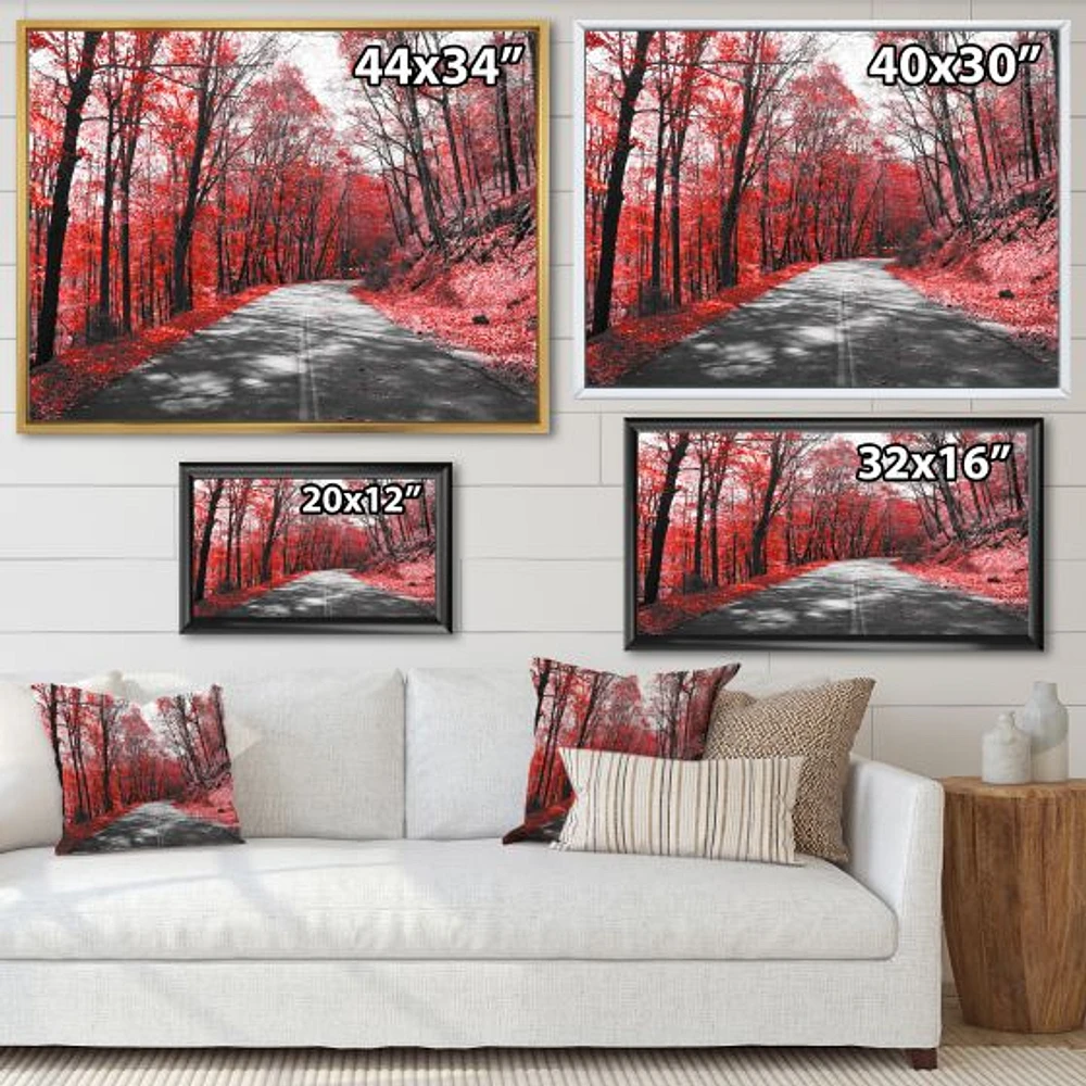 Patch Red Forest  Wall Art