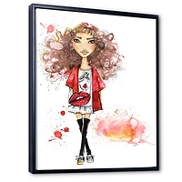 Fashionable Teenage girl  Wall Art