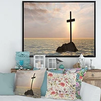 Jesus Christian Cross Bay View  Wall Art