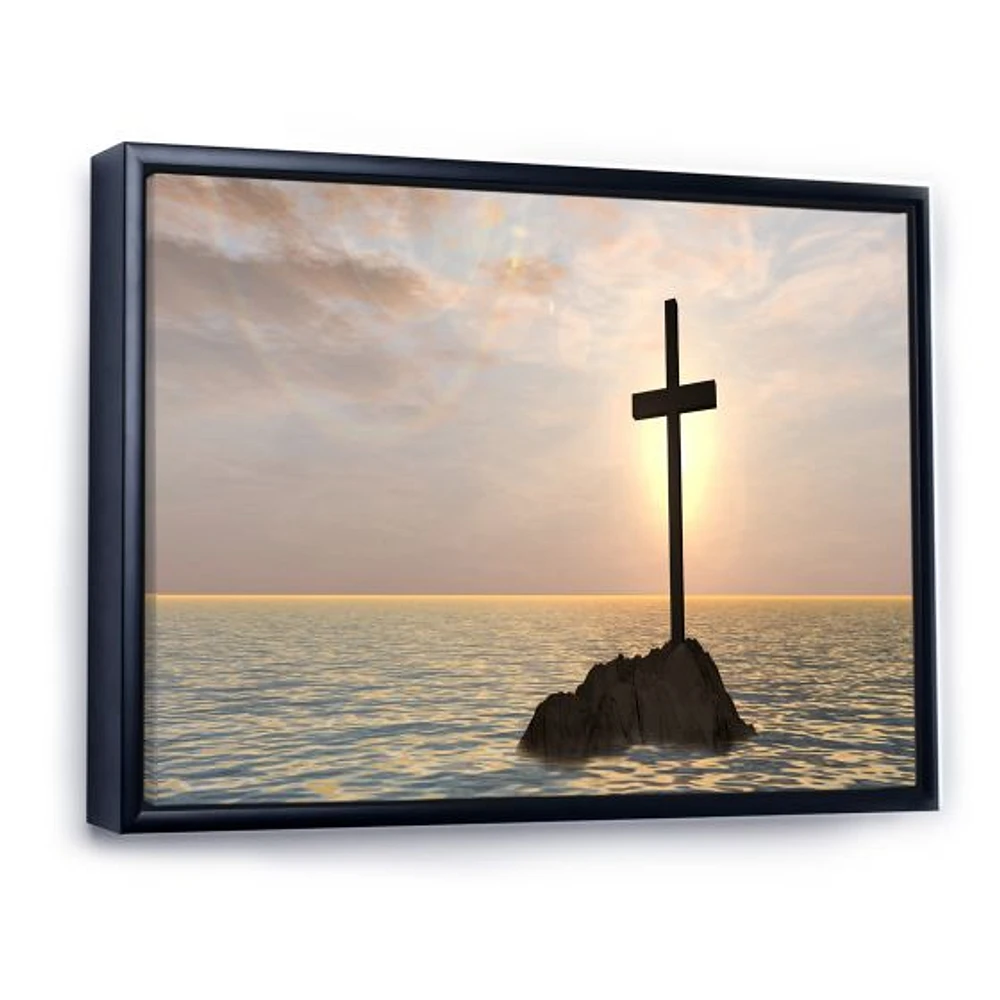 Toile « Jesus Christian Cross Bay View »