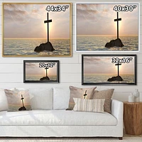 Toile « Jesus Christian Cross Bay View »