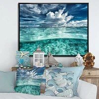 Amazing Underwater Seascape and Clouds  Wall Art