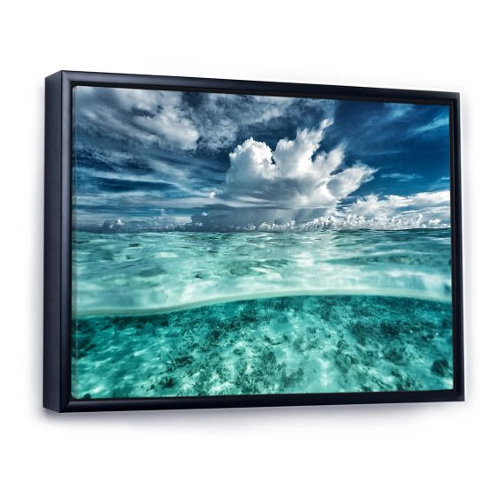 Amazing Underwater Seascape and Clouds  Wall Art