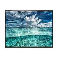 Amazing Underwater Seascape and Clouds  Wall Art