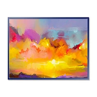 Sunset Painting with Colorful Reflections I  Wall Art