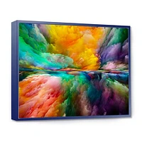 Colorful and Dark Gradient Clouds  Canvas Wall Art Print