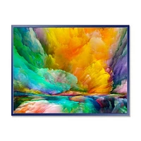 Colorful and Dark Gradient Clouds  Canvas Wall Art Print