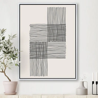 Minimal Geometric Compostions of Elementary Forms XIX  Wall Art