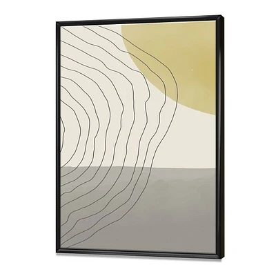 Minimal Geometric Compostions of Elementary Forms XXXIV  Wall Art