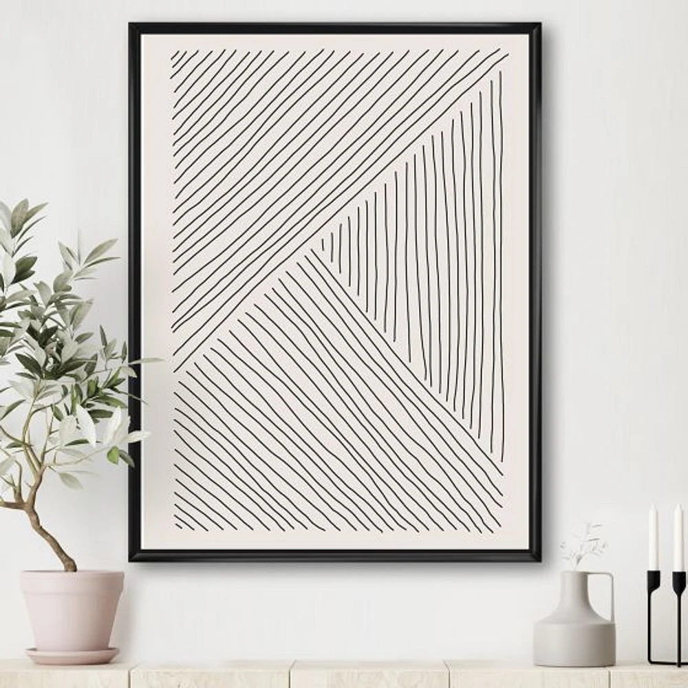 Toile « Minimal Geometrical Lines II »