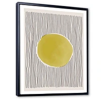 Minimal Geometric Lines and Circle IX  Canvas Wall Art Print