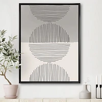 Toile « Minimal Geometric Lines and Circle IX »