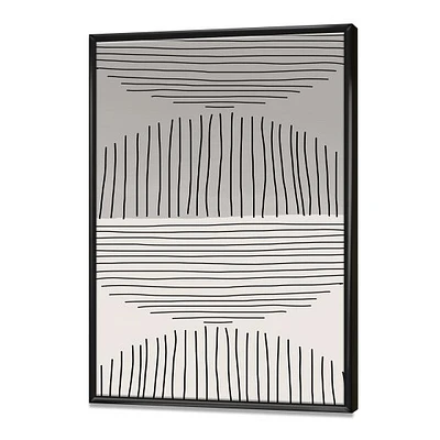 Toile « Minimal Geometric Lines and Circle IX »