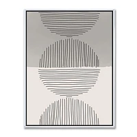 Toile « Minimal Geometric Lines and Circle IX »