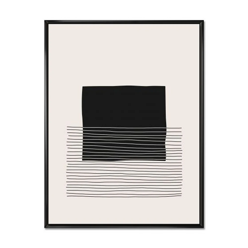 Toile « Minimal Geometric Lines and Squares VIII »