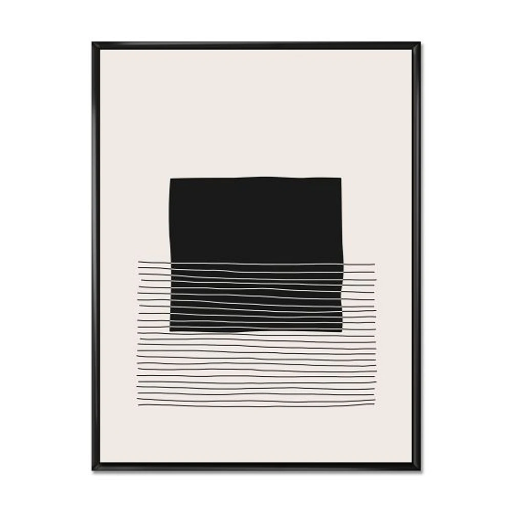 Toile « Minimal Geometric Lines and Squares VIII »