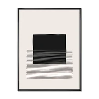 Toile « Minimal Geometric Lines and Squares VIII »