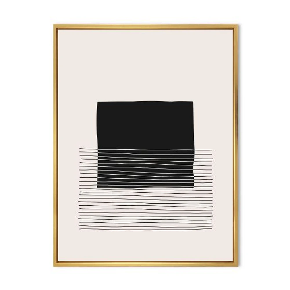 Toile « Minimal Geometric Lines and Squares VIII »