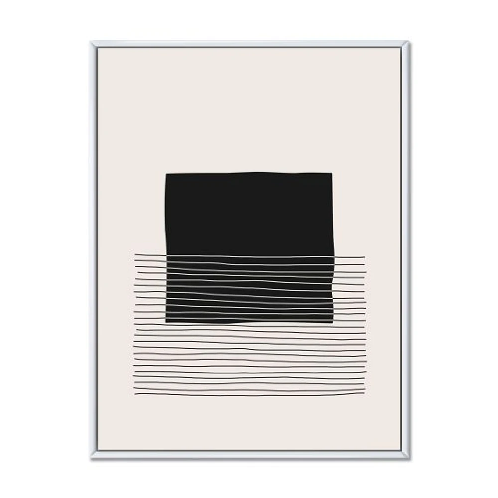 Toile « Minimal Geometric Lines and Squares VIII »