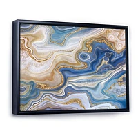 Ocean Blue Golden Jasper Agate II  Wall Art