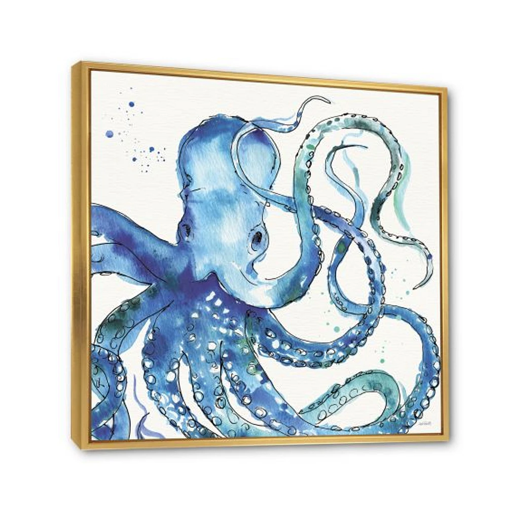 Blue Deep Sea VIII Canvas Wall Art