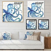 Blue Deep Sea VIII Canvas Wall Art