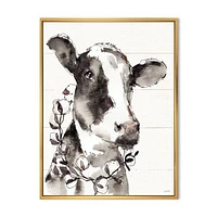 Toile « Cow Portrait Counrty Life »