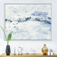 Blue Wipe Out Canvas Art