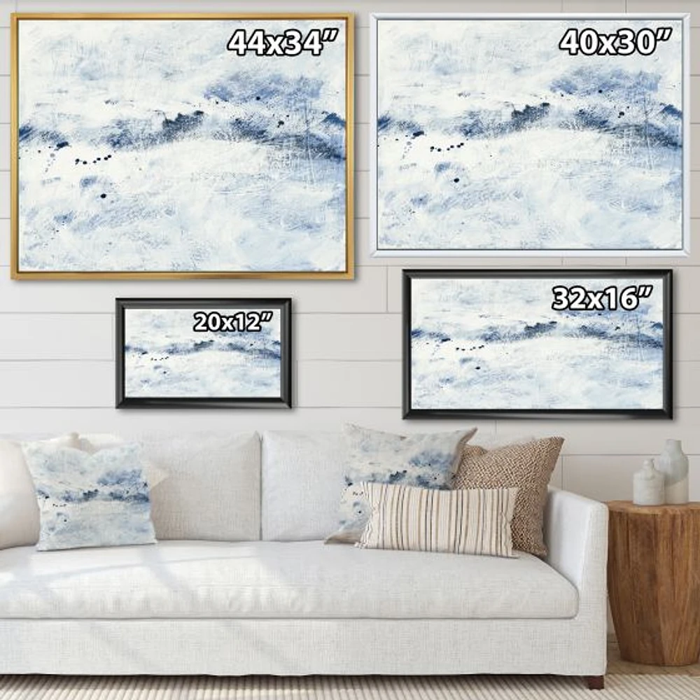 Blue Wipe Out Canvas Art