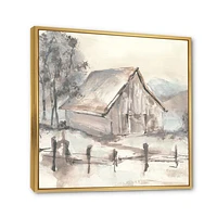 Toile « Farmhouse Barn Grey VII »