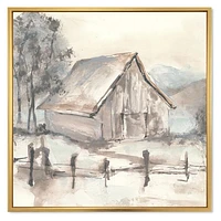 Toile « Farmhouse Barn Grey VII »