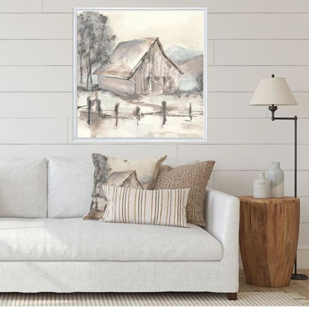 Toile « Farmhouse Barn Grey VII »