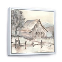 Farmhouse Barn Grey VII  Canvas