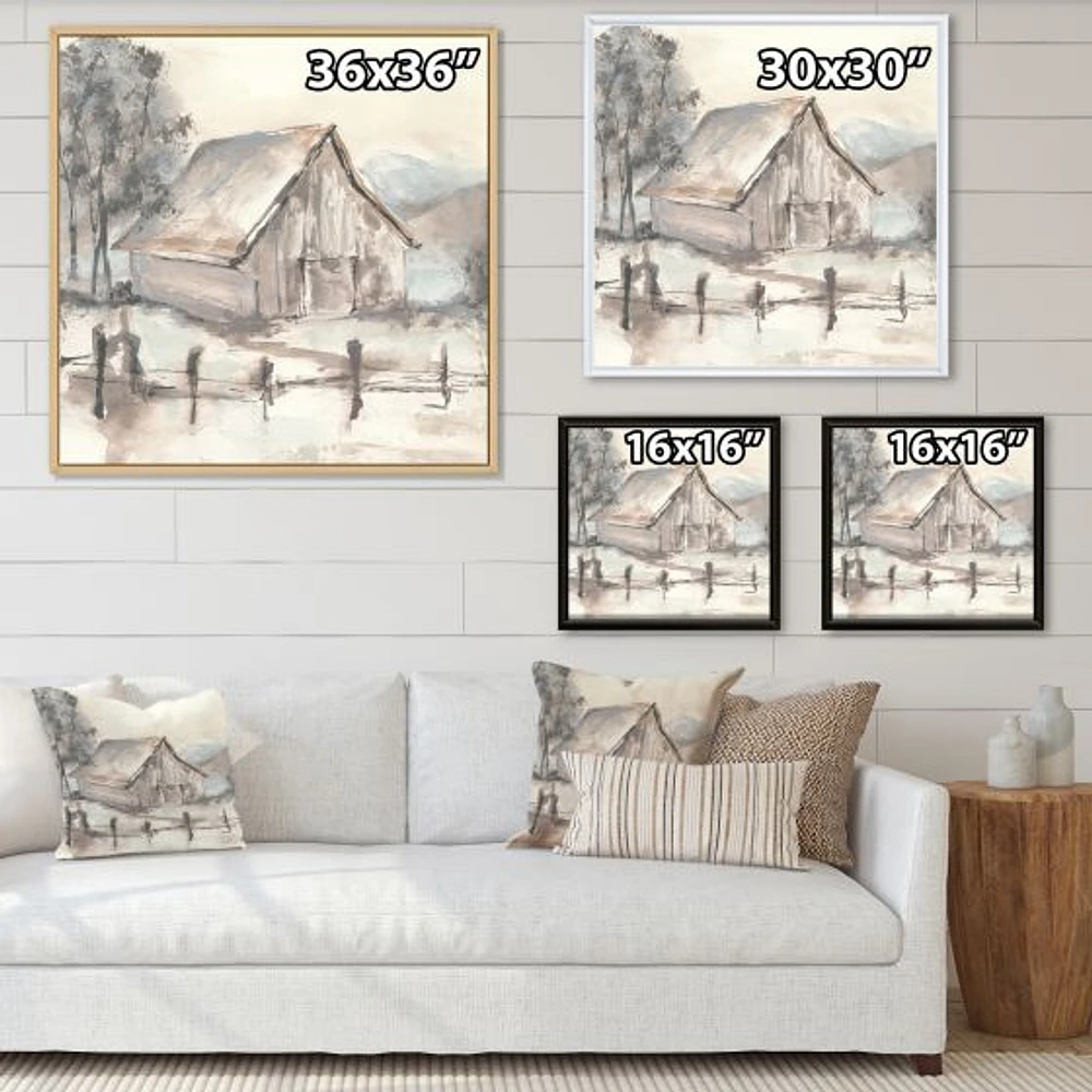 Farmhouse Barn Grey VII  Canvas